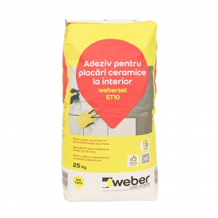 Adeziv pentru placari ceramice la interior - Weber Set ST10