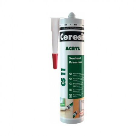 Etansant acrilic Ceresit CS 11, alb, interior / exterior, 280 ml