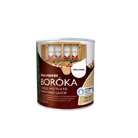 POLI-FARBE BOROKA LAZUR DE FINISAJ PENTRU LEMN 0,75L