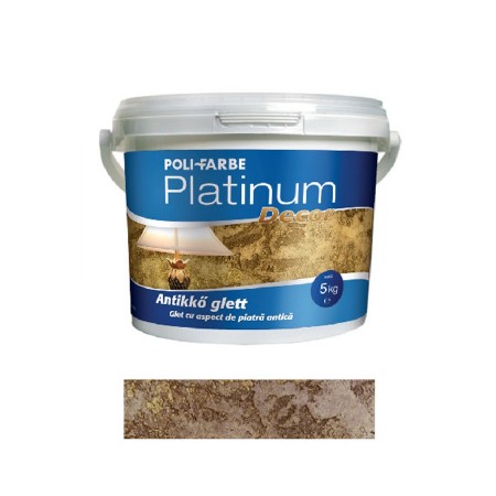 POLI-FARBE PLATINUM DECOR GLET PIATRA ANTICA 5KG