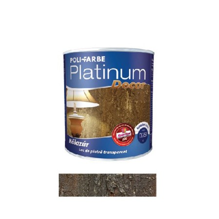 POLI-FARBE PLATINUM DECOR LAZUR PENTRU PIATRA 0,75L
